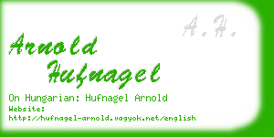 arnold hufnagel business card